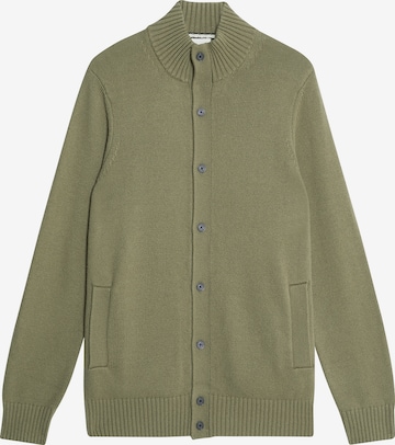 Lyle & Scott Gebreid vest in Groen: voorkant