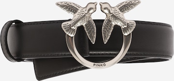 PINKO - Cinturón 'Love Berry' en negro: frente