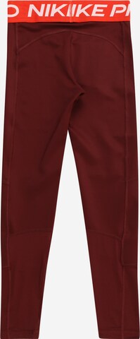 NIKE Skinny Sporthose 'Pro' in Rot