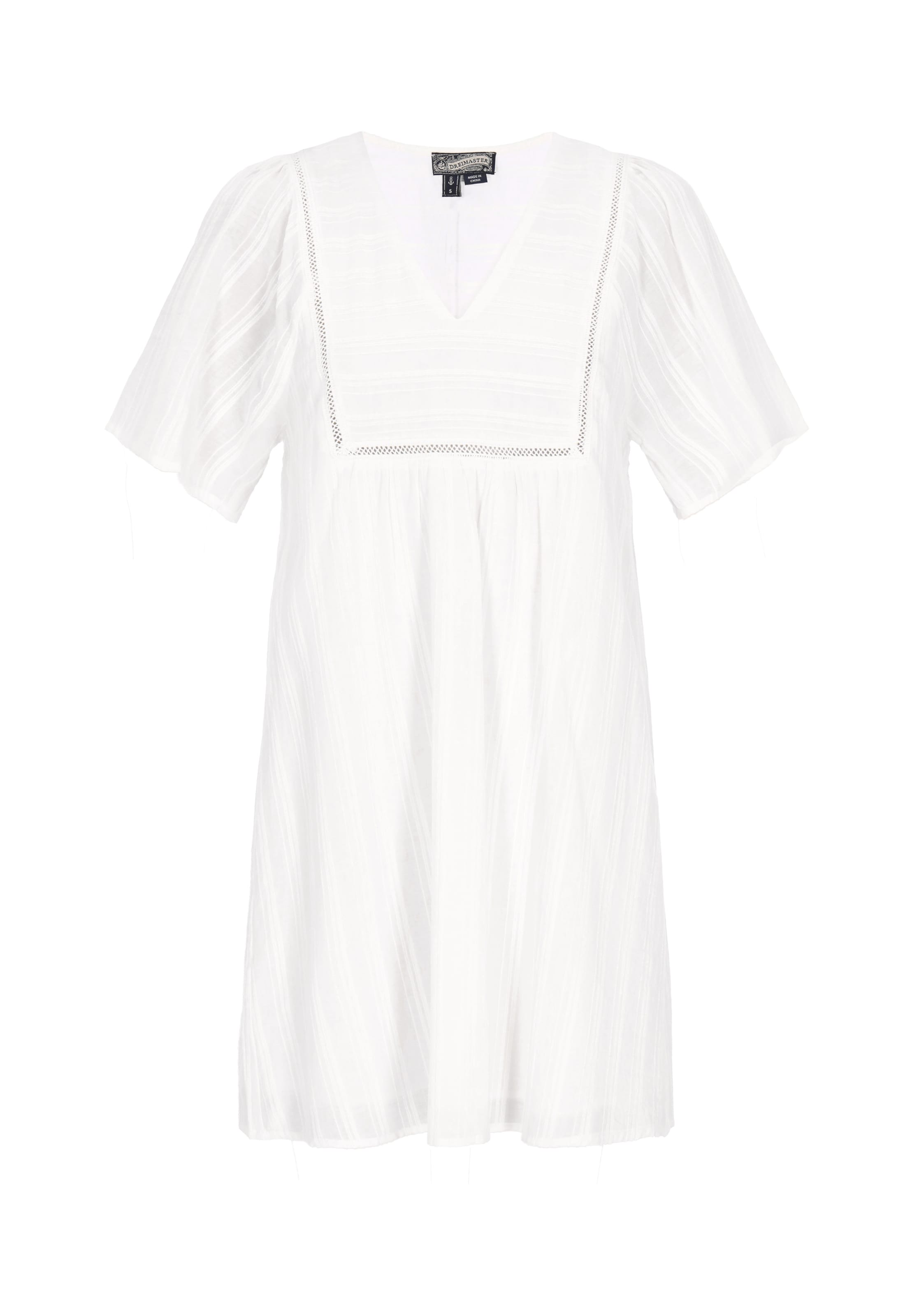 DreiMaster Vintage Zomerjurk in de kleur Offwhite, Productweergave