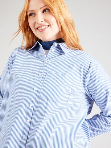 ONLY Carmakoma Blouse 'CARAMISA' in Blauw