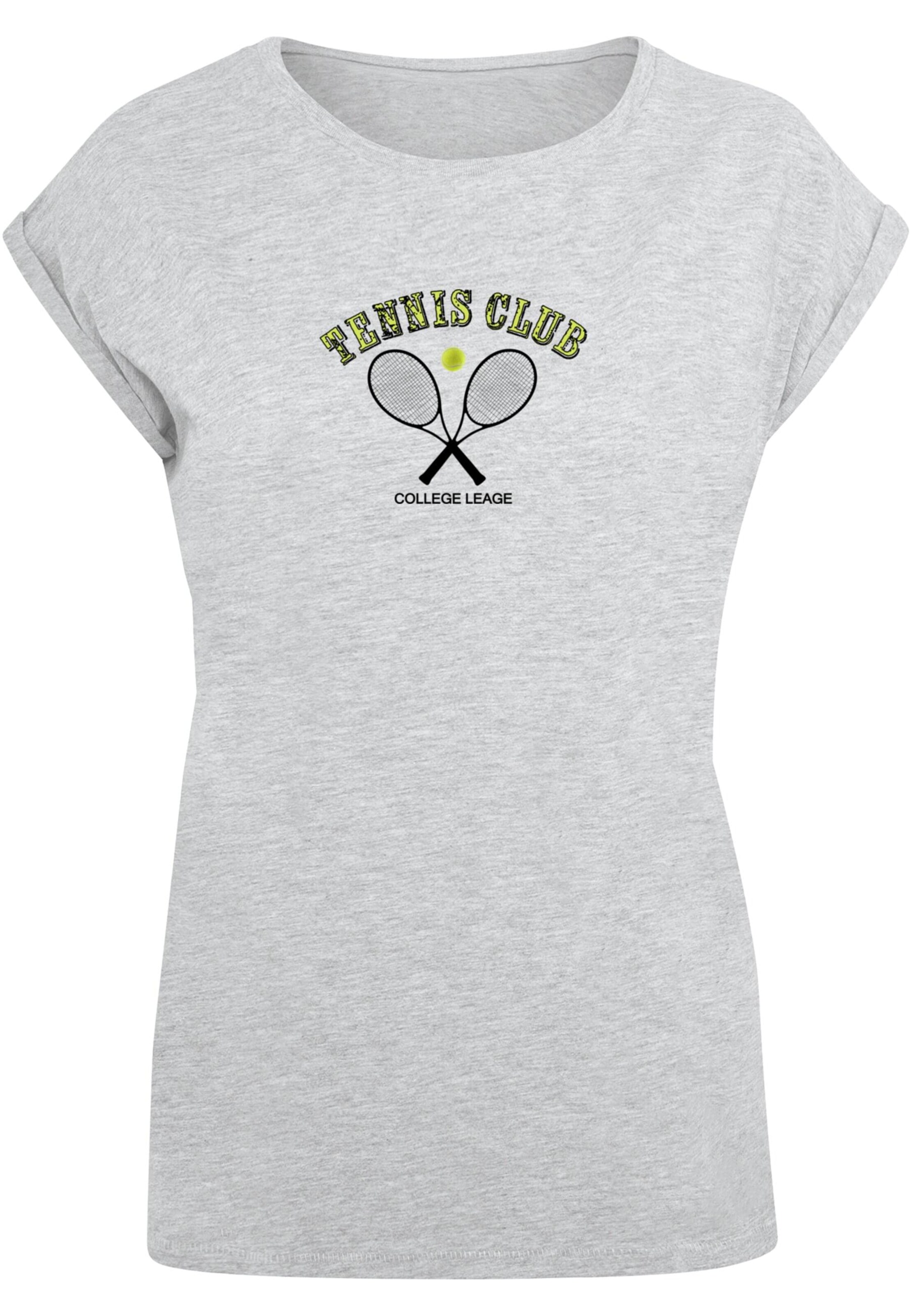 T-shirt 'Tennis Club' Merchcode en gris : devant
