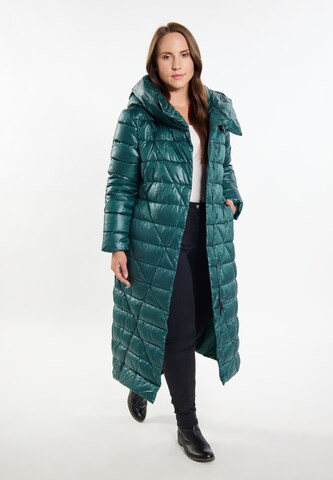 Usha Winter coat 'lurea' in Green