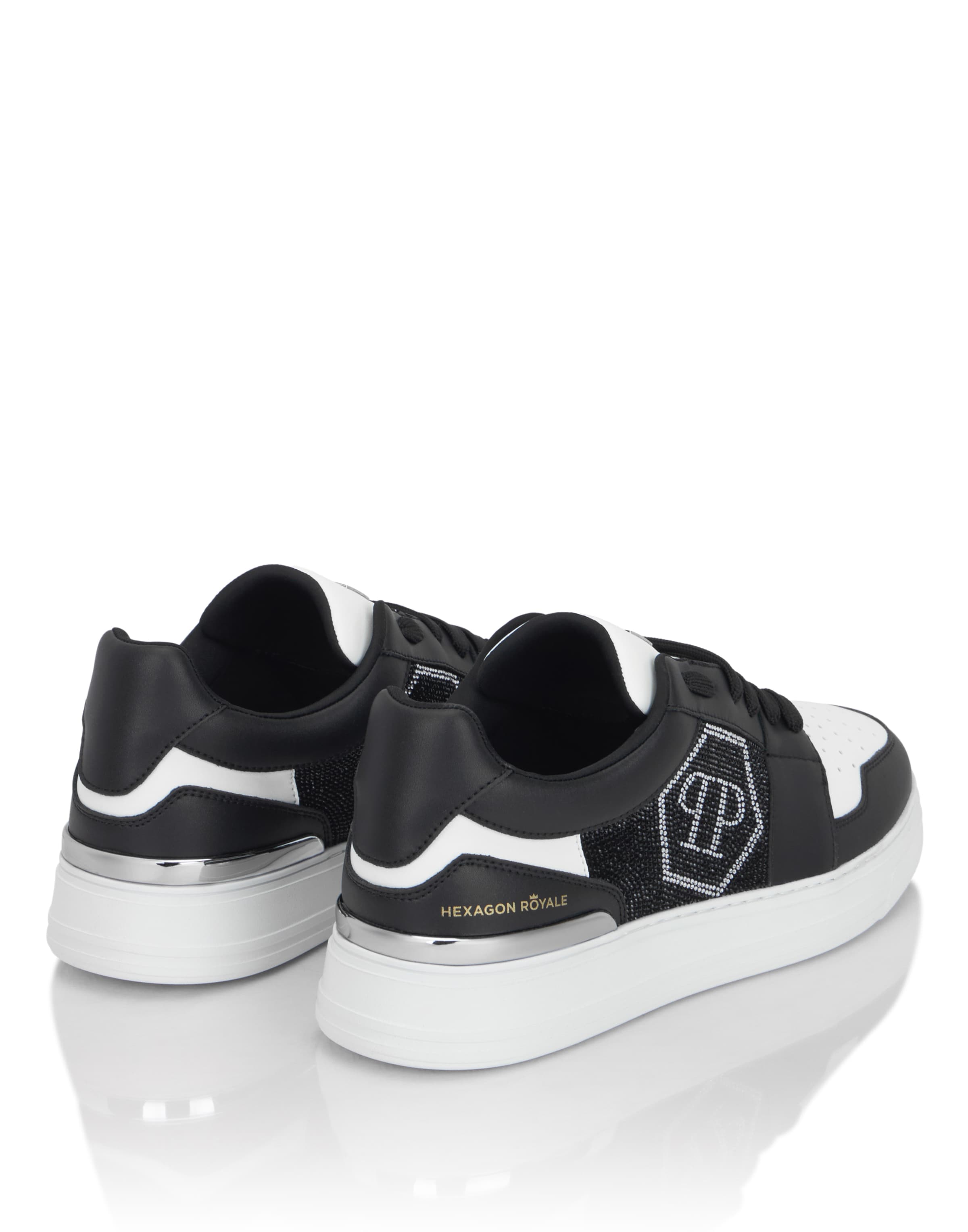 Philipp Plein Sneakers laag 'Hexagon' in Zwart