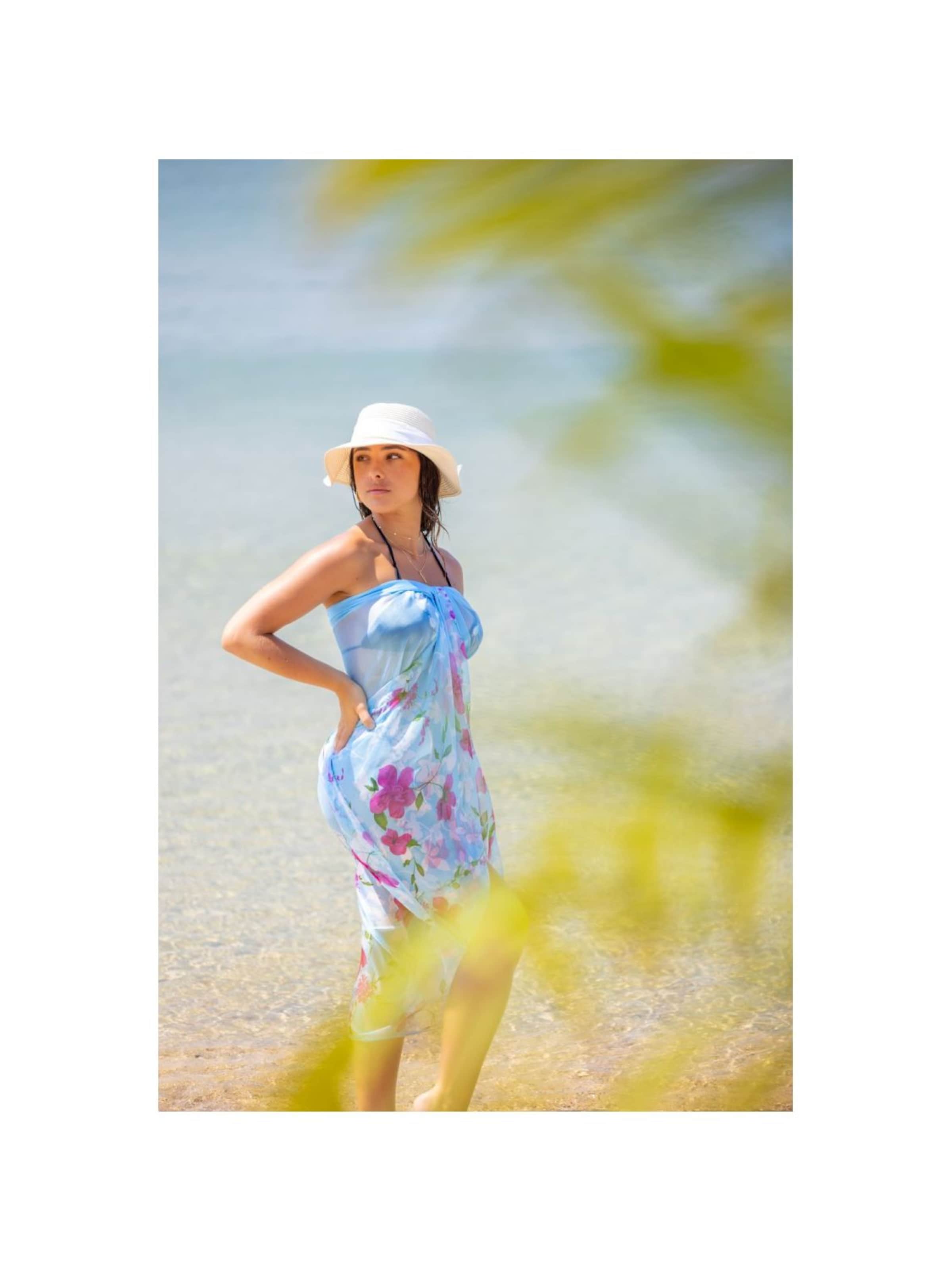 alberto cabale - Vestido de playa 'NATALIA' en azul