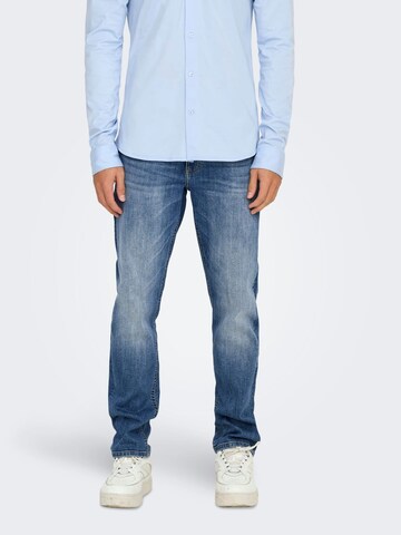 Only & Sons Baggy Jeans 'weft' in Blauw: voorkant
