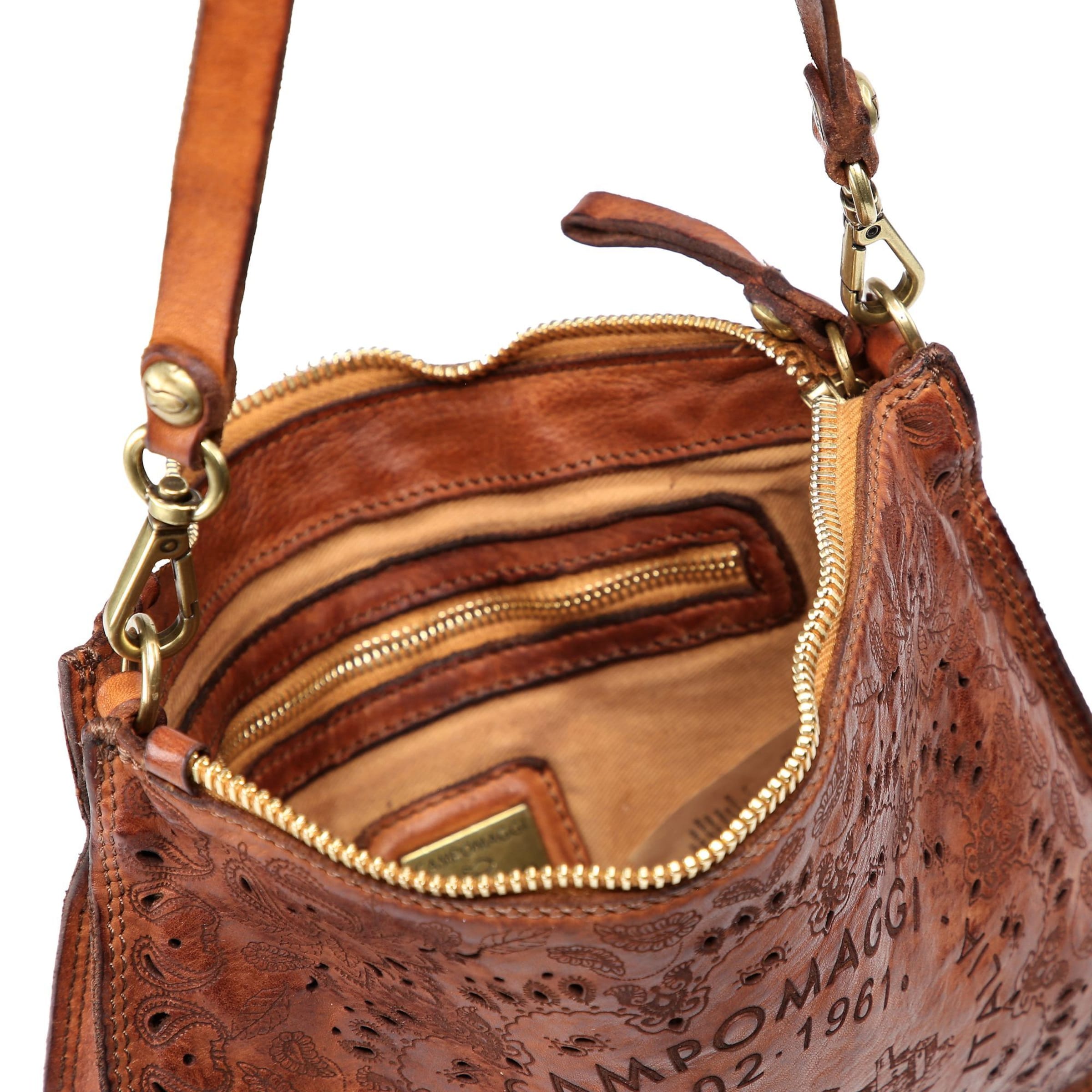 Campomaggi Schoudertas 'Eva' in Bruin