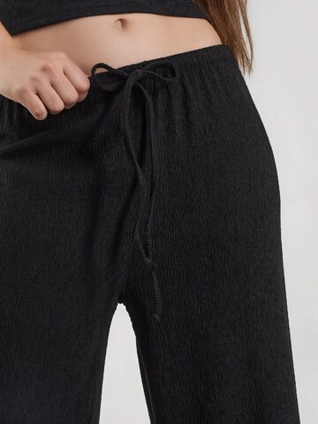 Wide Leg Pantalon Busem en noir