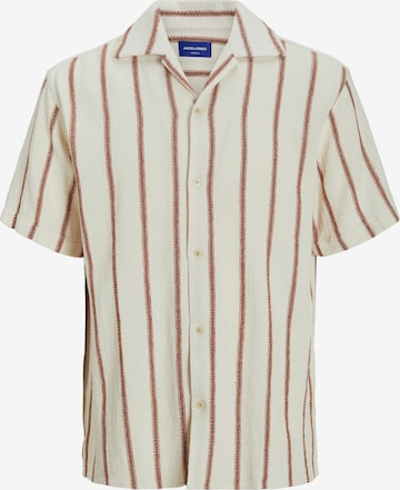 JACK & JONES Button Up Shirt 'JORCoba' in Beige: front