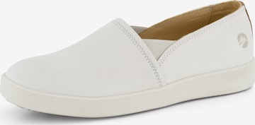 Travelin Slip-Ons in White: front