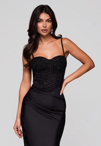 Ombre Kleid 'Serena' in Schwarz