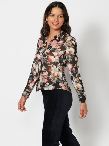 KOROSHI Blouse in Zwart