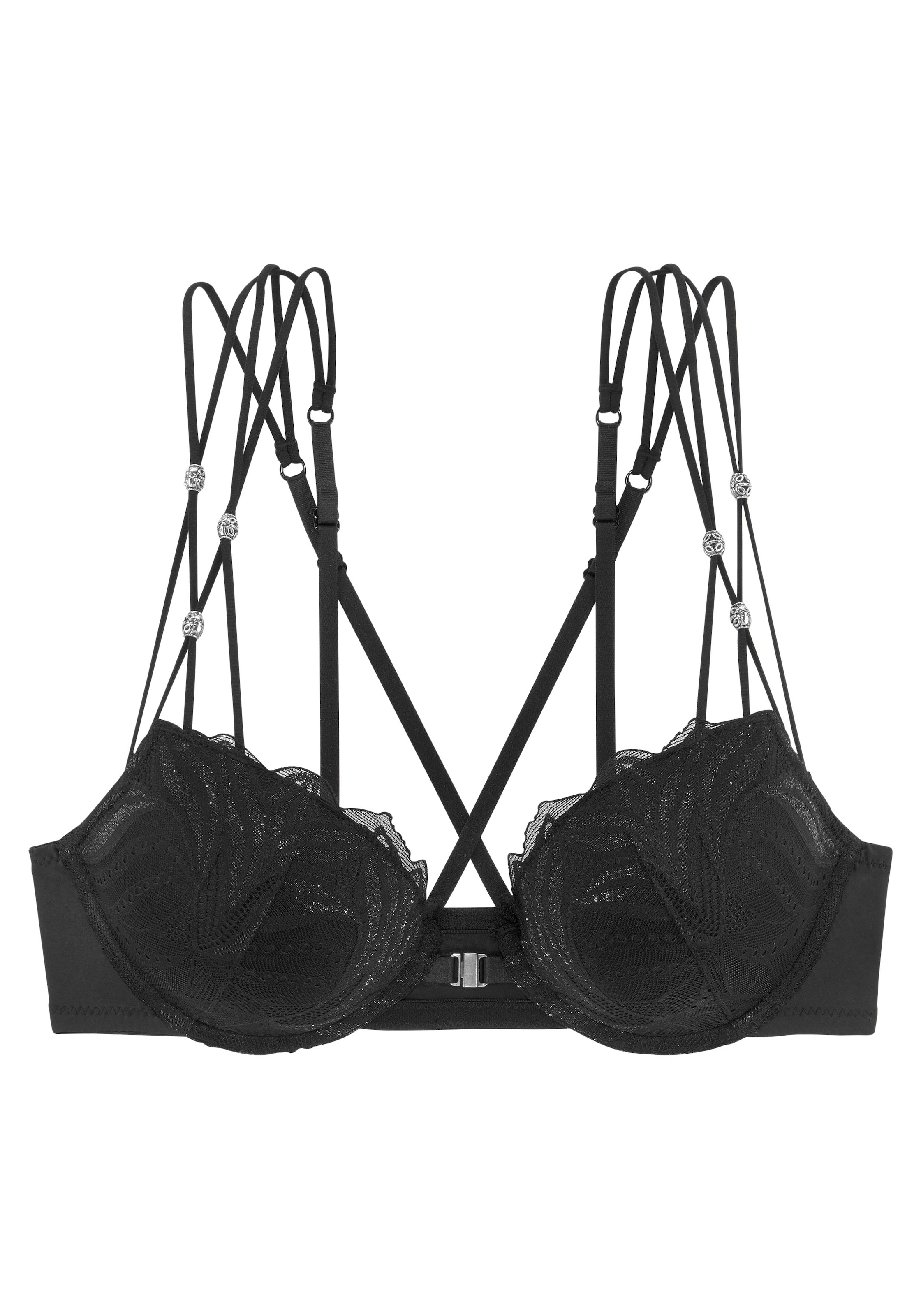 NUANCE Push-up BH in Schwarz: Vorderseite