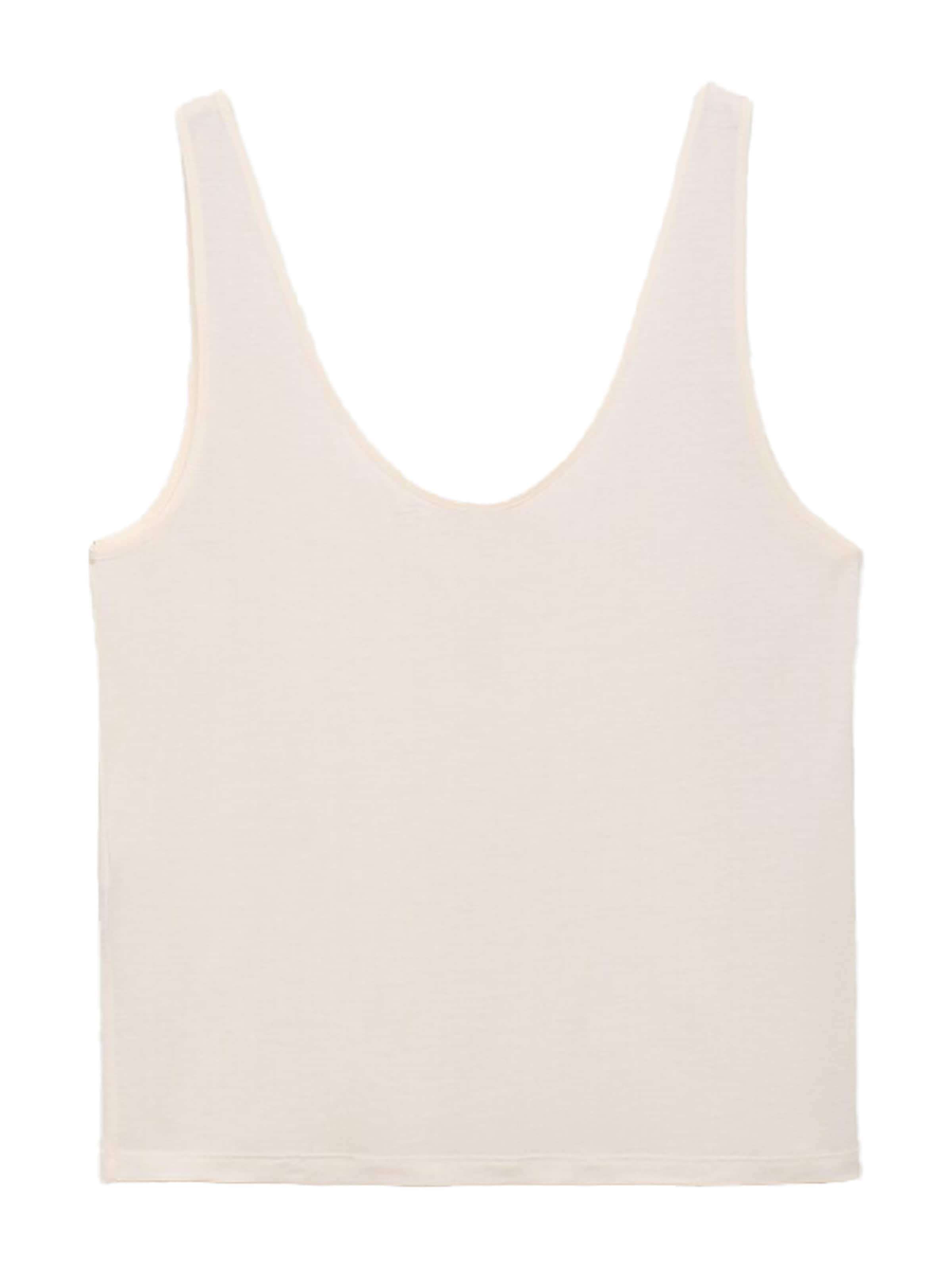 MANGO Топ 'KALI' в бежово: отпред