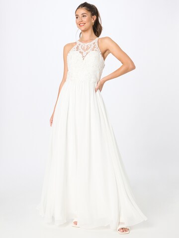 Laona Evening Dress in White: front