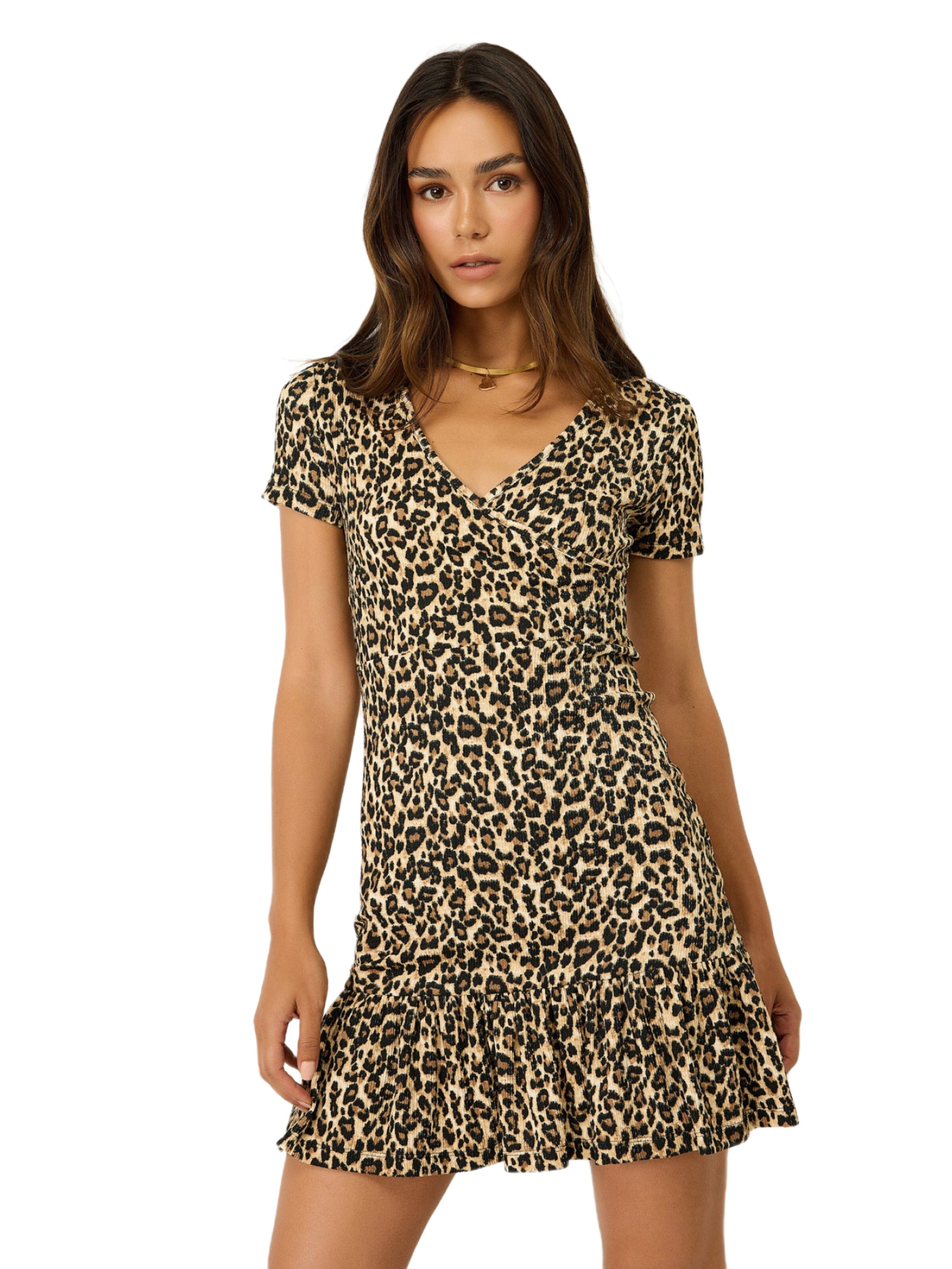 No Matter What Jurk in Beige: voorkant