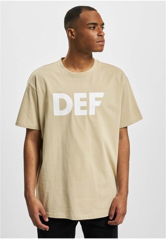 T-Shirt 'Her Secret' DEF en beige : devant