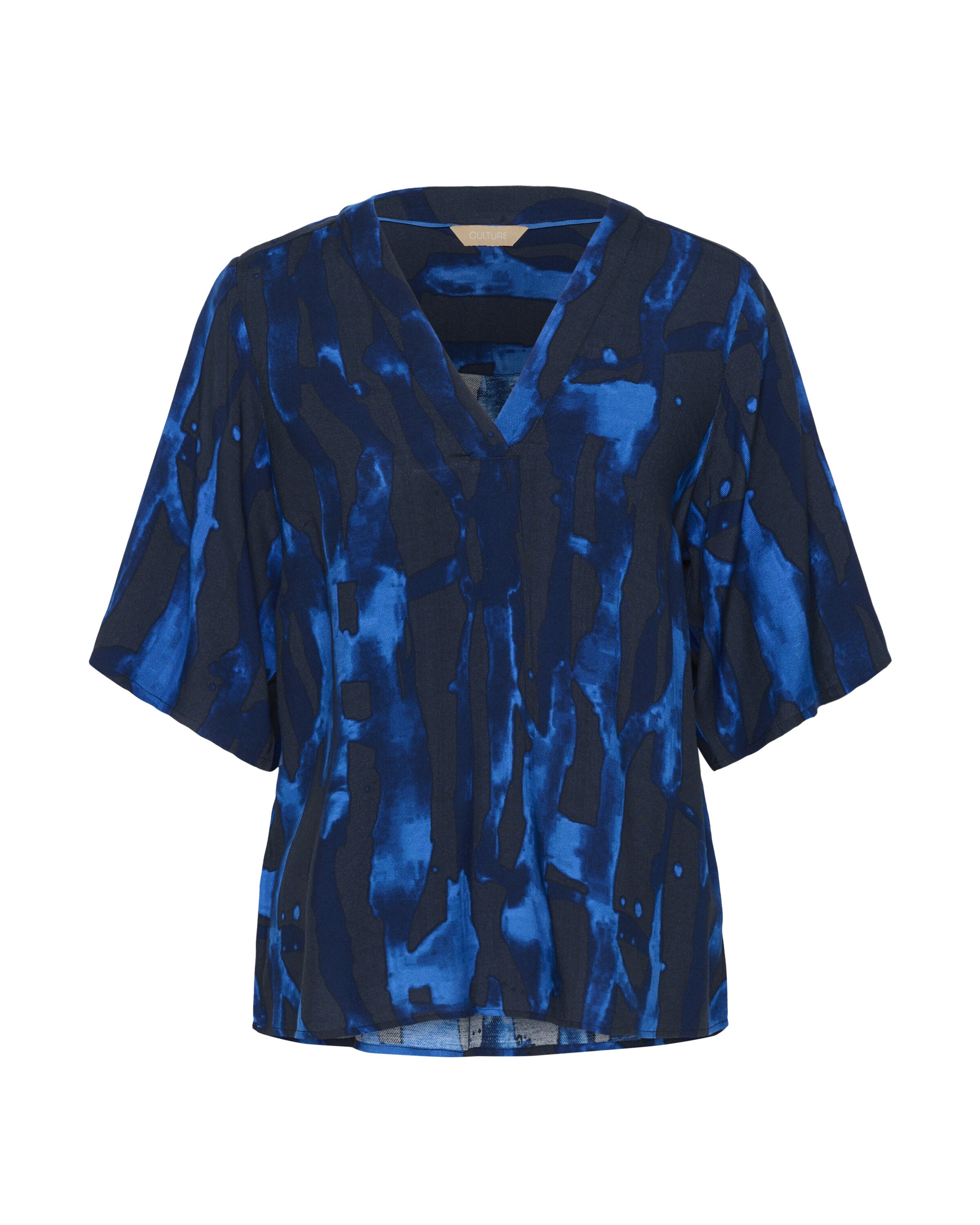 CULTURE Blouse 'Ashley Chaina' in Blue: front
