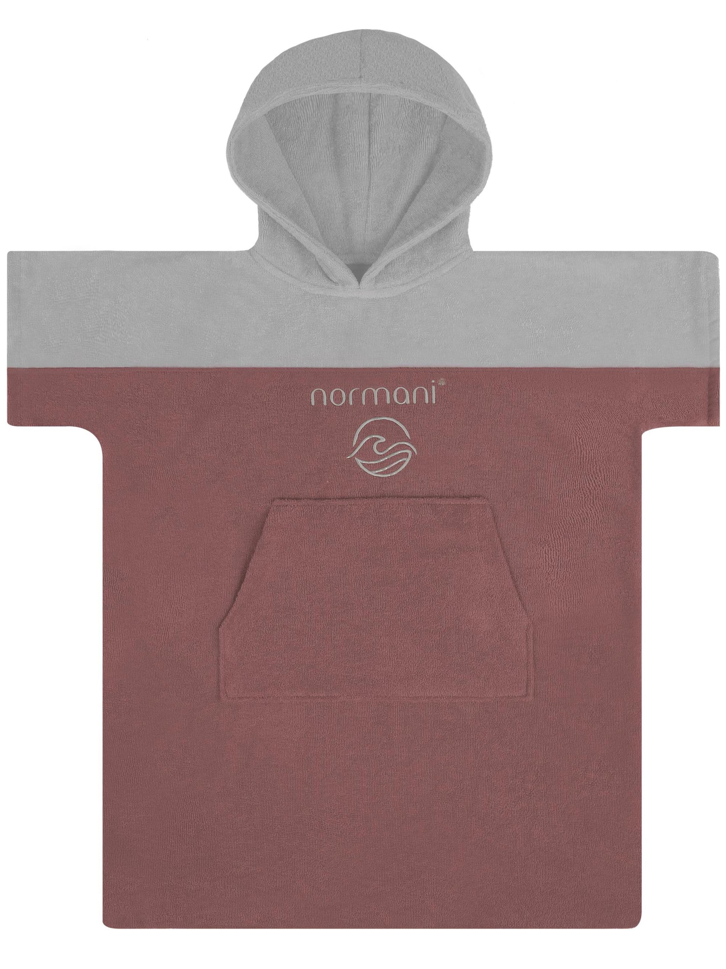 normani Bademantel 'Puwai' in Pink: Vorderseite