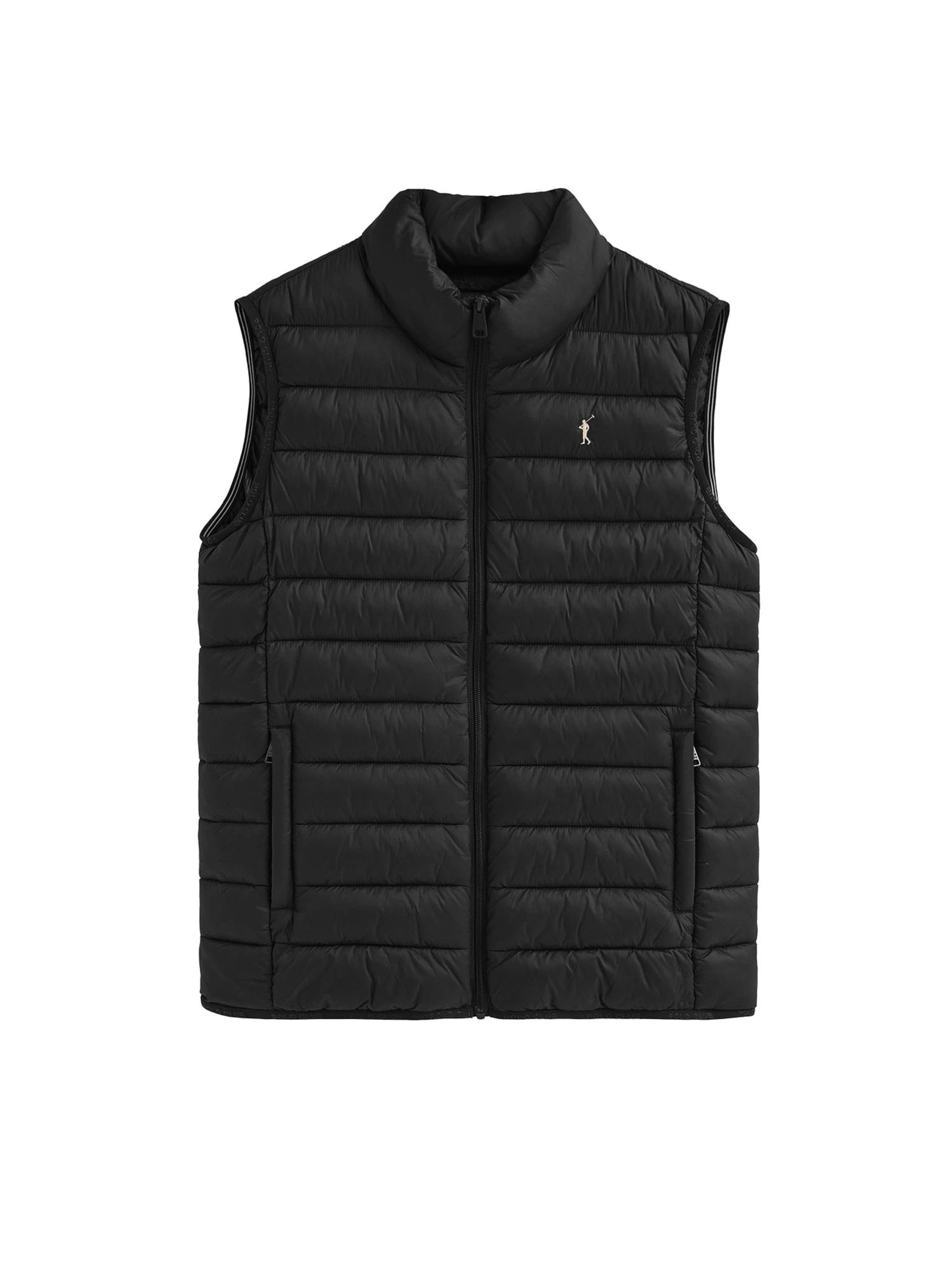 Polo Club Vest in Black: front