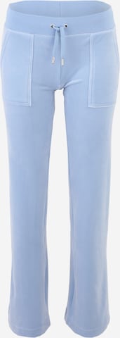 Juicy Couture Petite Rozkloszowany krój Spodnie 'DEL RAY' w kolorze niebieski: przód