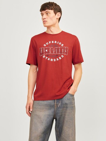 JACK & JONES T-Shirt in Rot