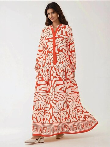 Hiccup Dress in Orange: front