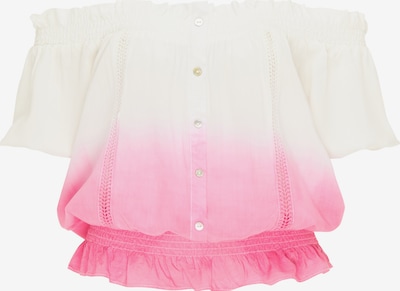 MYMO Bluse i lys pink / hvid, Produktvisning