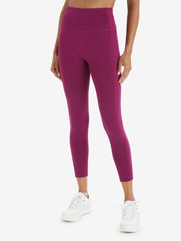 ICEBREAKER Skinny Leggings - lila: elől