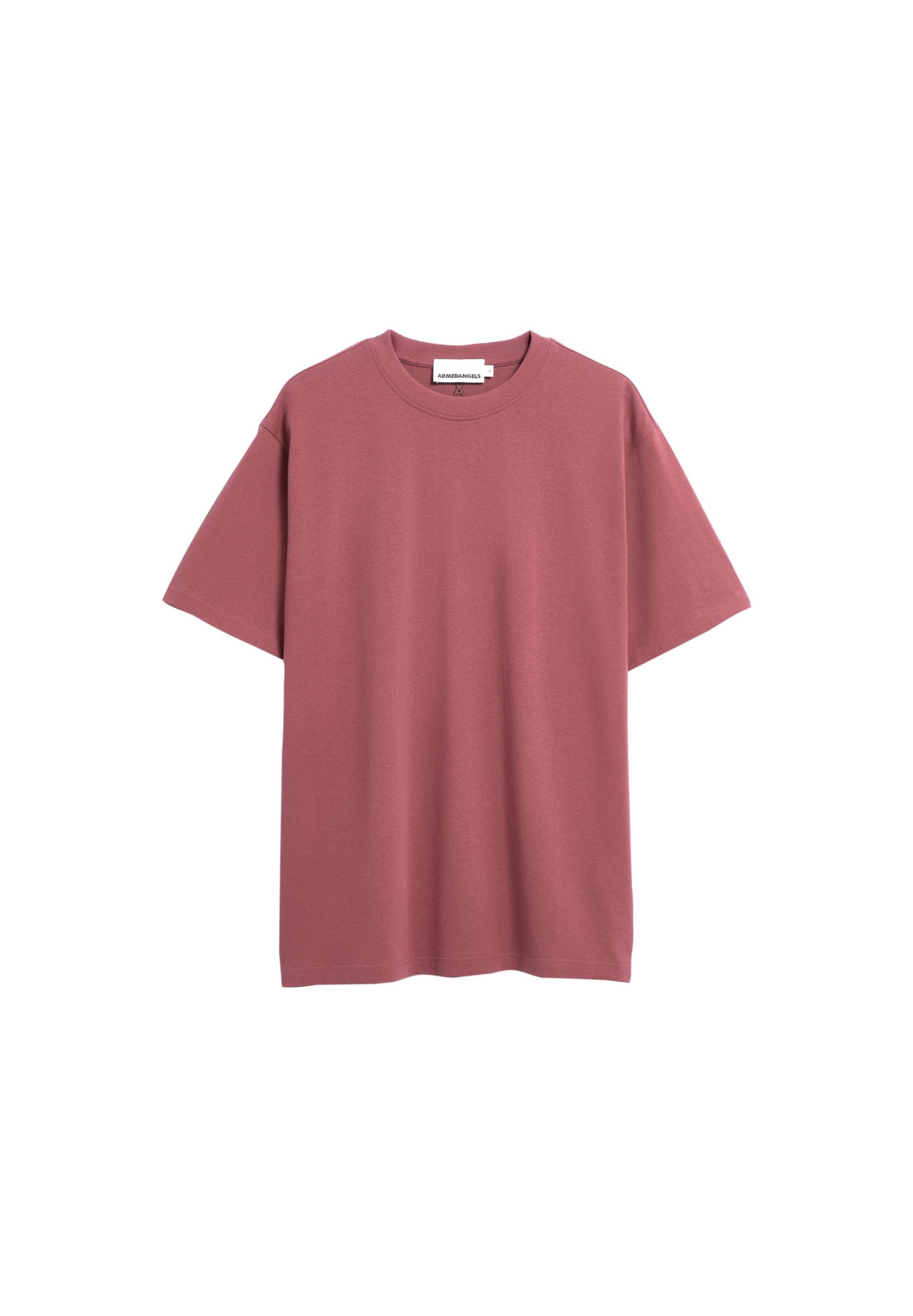 T-Shirt 'Maarkos' ARMEDANGELS en rouge : devant