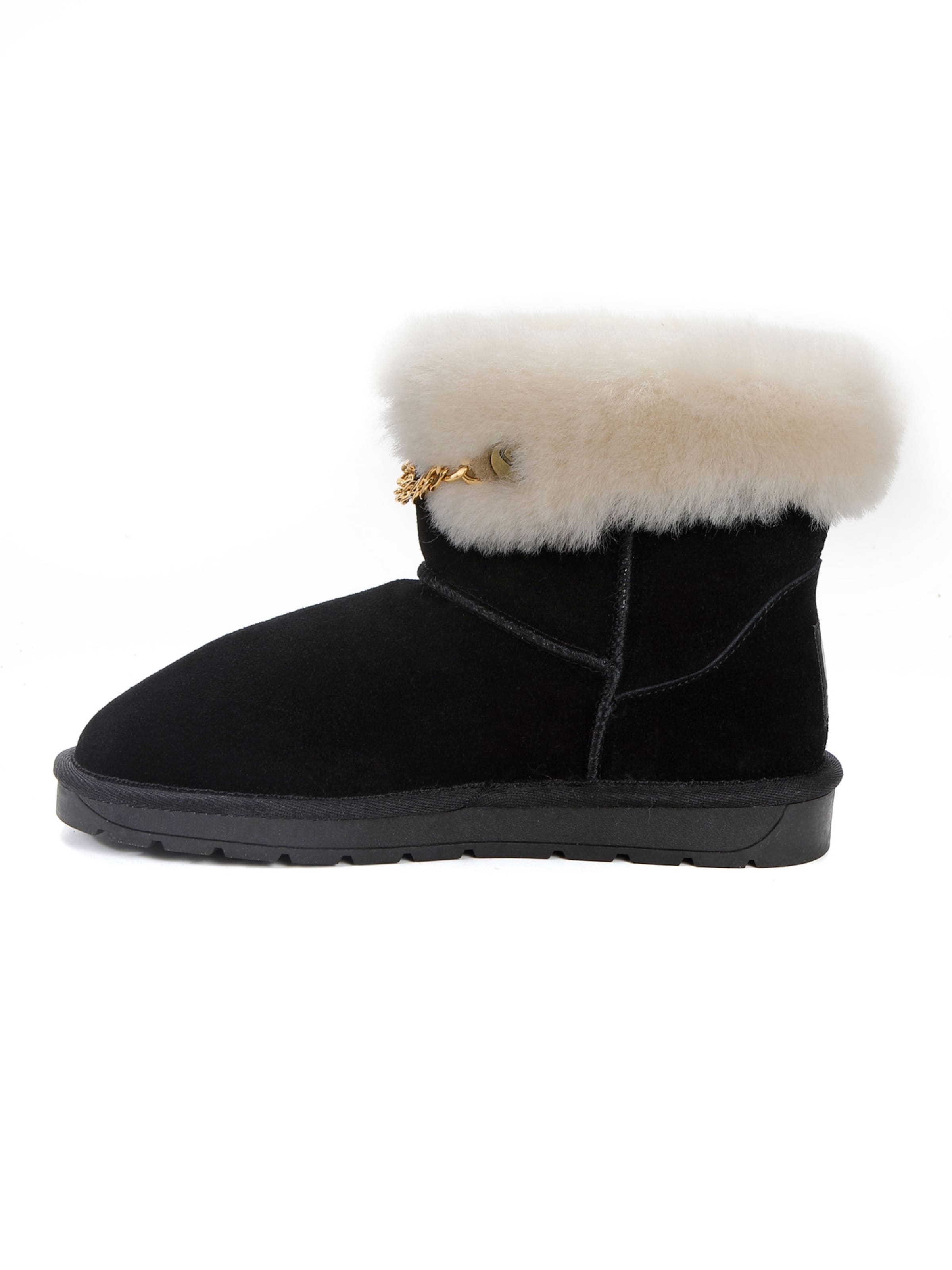 Gooce Snowboots 'Gertrude' in Schwarz: Vorderseite