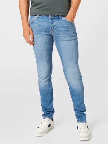 Coupe slim Jean 'Glenn Fox' JACK & JONES en bleu : devant