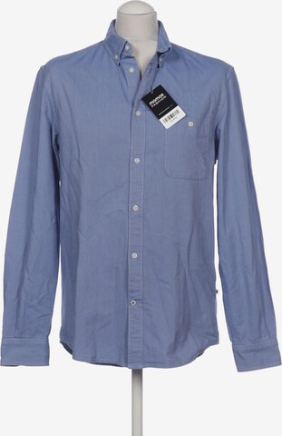 NN07 Button Up Shirt in M in Blue: front