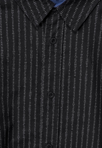 Street One MEN Comfort fit Button Up Shirt in Black