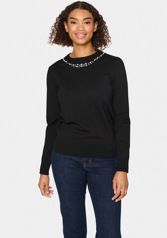 SAINT TROPEZ Sweater in Black: front