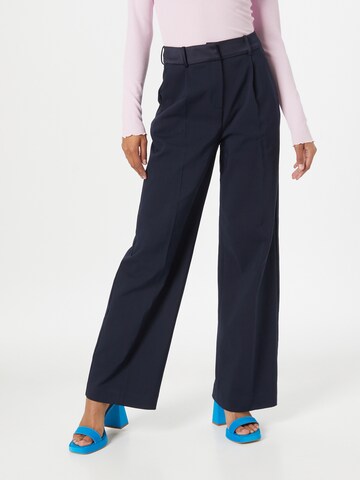 NAF NAF Wide Leg Hose 'EVERLY' in Blau: Vorderseite