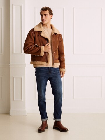 Guido Maria Kretschmer Men Between-Season Jacket 'John' in Brown