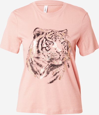 ONLY Camiseta 'KITA' en chocolate / oro / rosé / blanco, Vista del producto