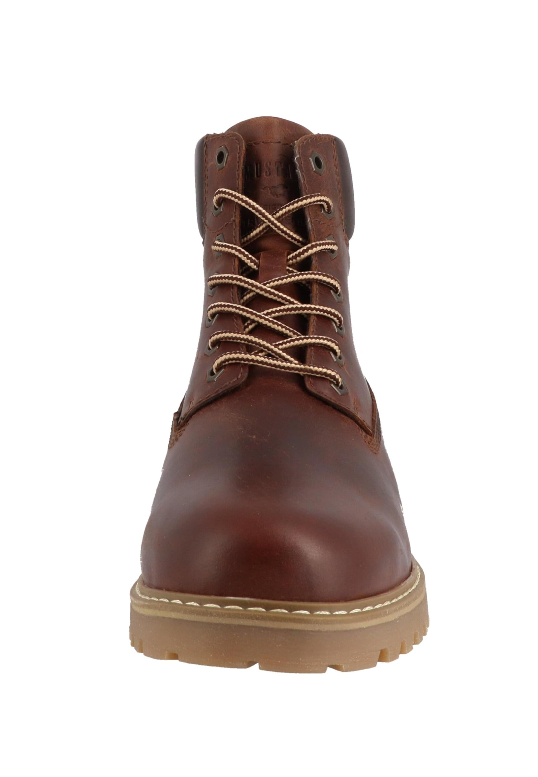 MUSTANG Schnürboots 'Thalke' in Braun