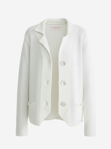 Il Lanificio Knit Cardigan in Beige: front