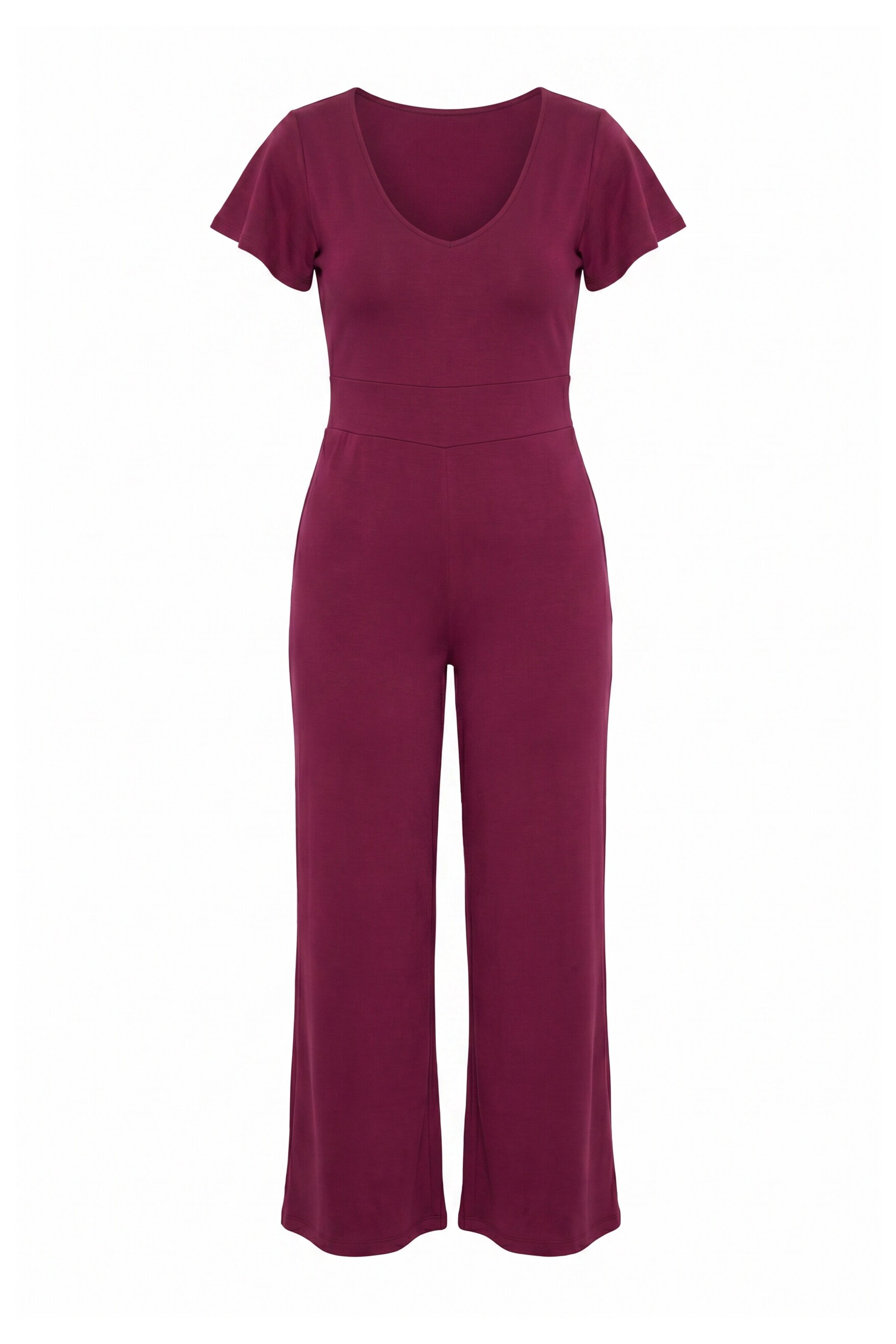 MIAMODA Jumpsuit in Rood: voorkant