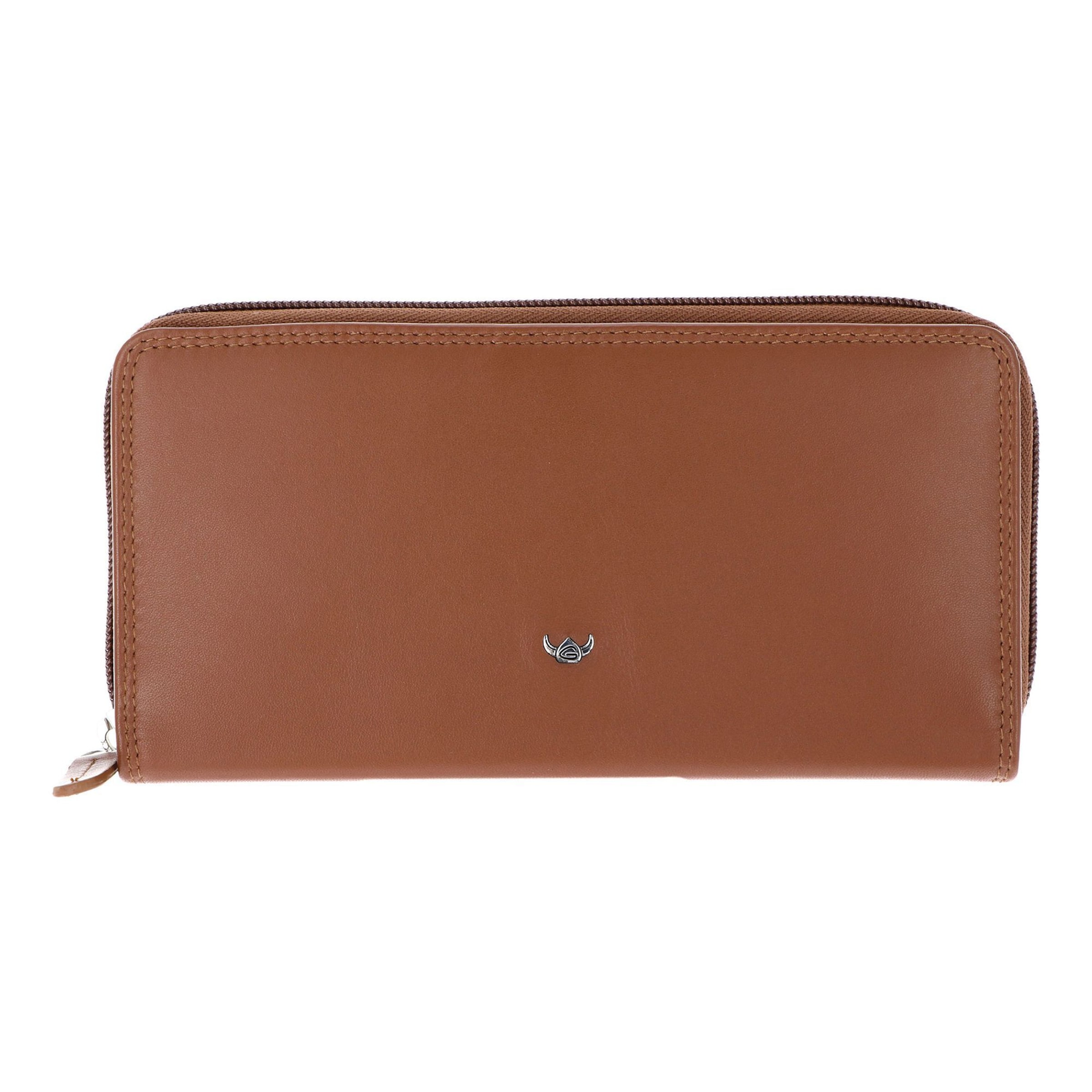 Porte-monnaies 'Polo' GOLDEN HEAD en marron : devant