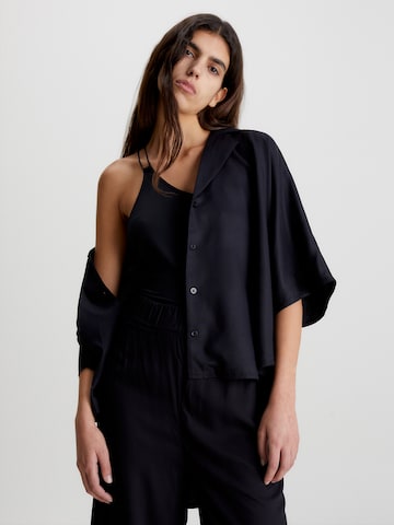 Calvin Klein Swimwear - Blusa en negro: frente