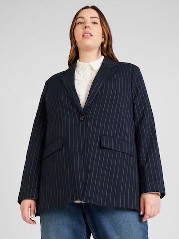 ONLY Carmakoma Blazers 'DAMIE' in Blauw: voorkant