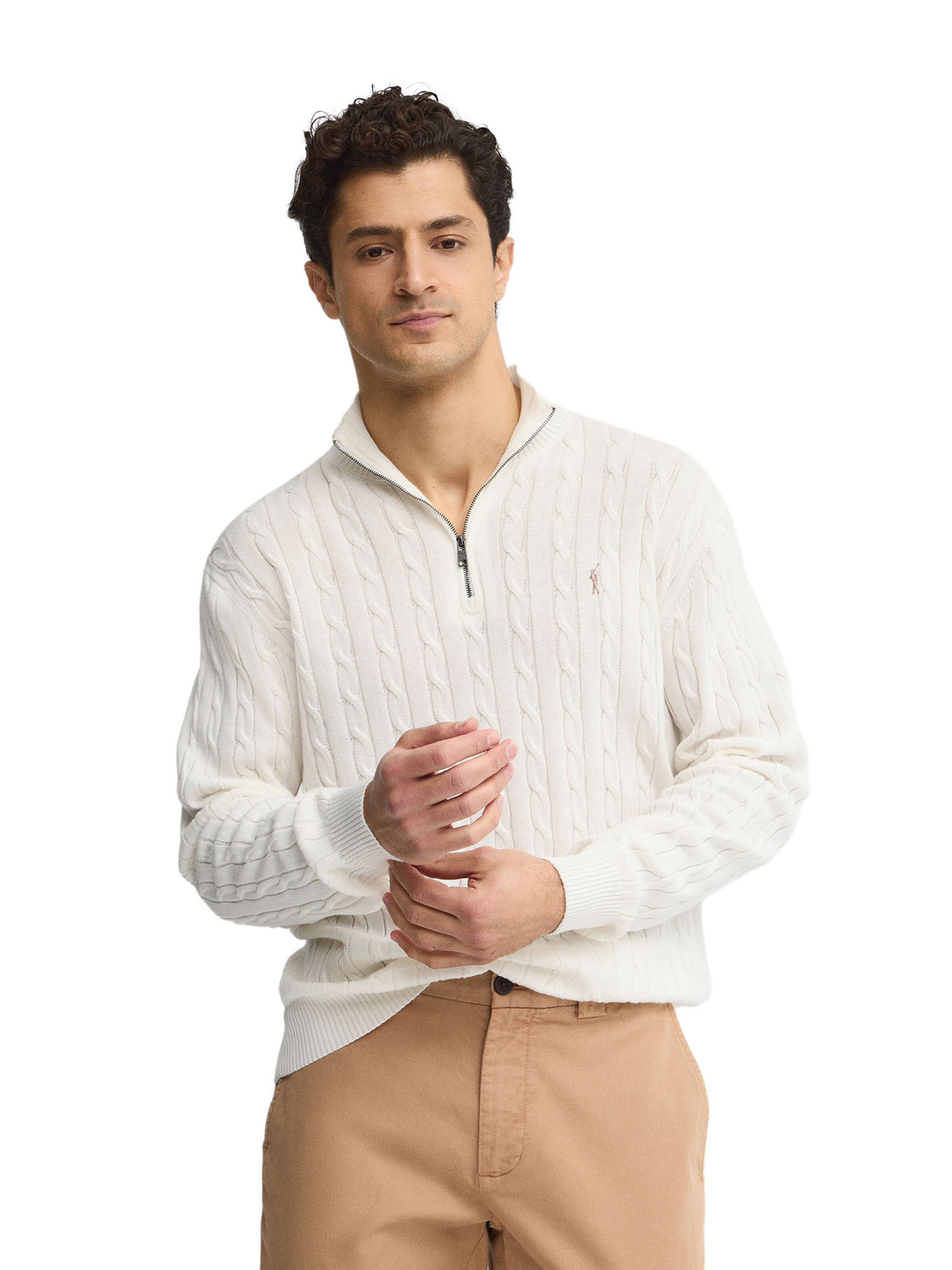Polo Club Pullover 'Rigby Go' in Weiß: Vorderseite