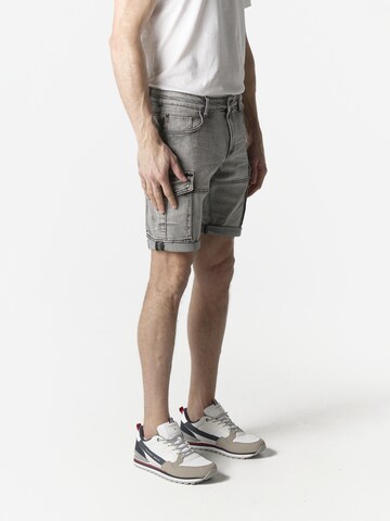 KOROSHI Regular Cargojeans in Zwart