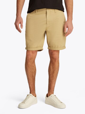 Tommy Jeans Slim fit Chino trousers 'Scanton' in Beige: front