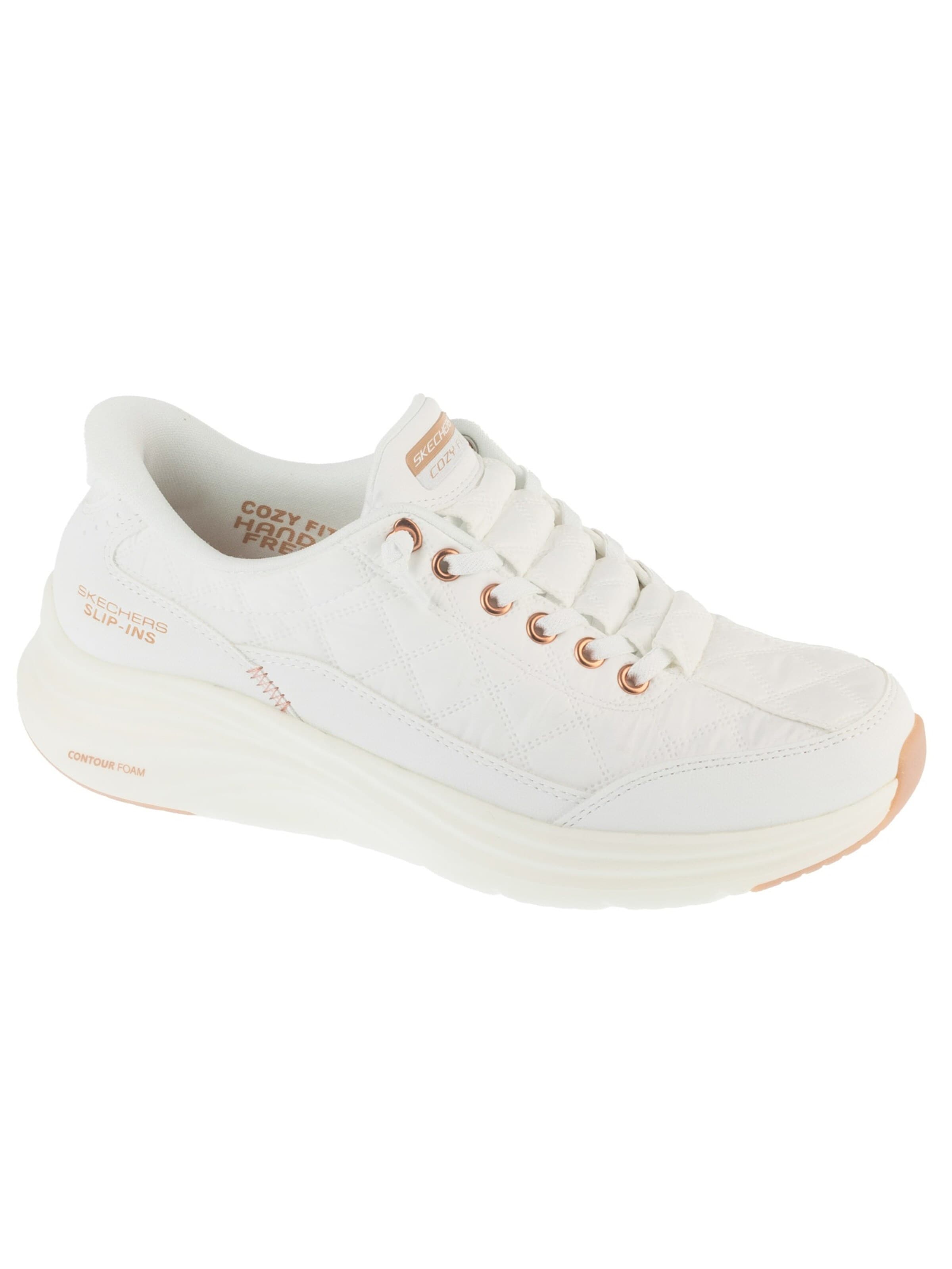 Baskets basses SKECHERS en blanc : devant