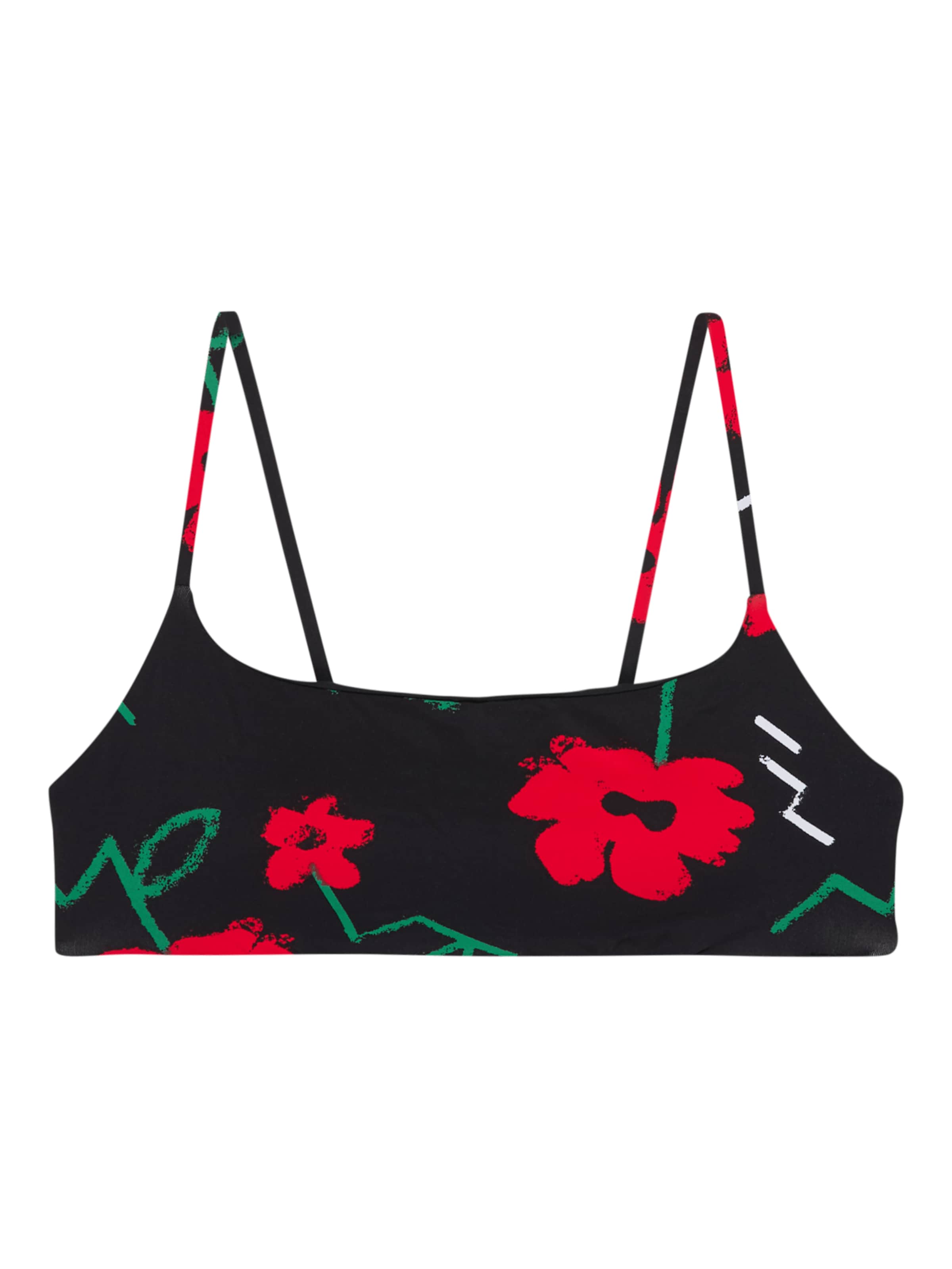 QUIKSILVER Bralette Bikini Top 'Viacha' in Black: front