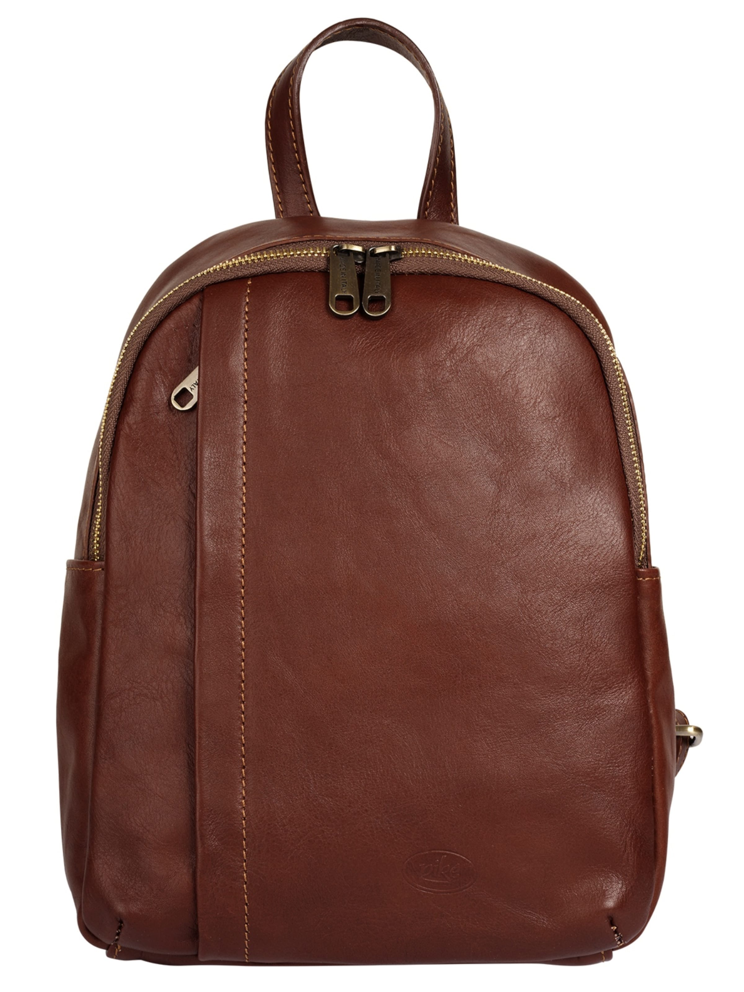 Sac à dos piké en marron : devant